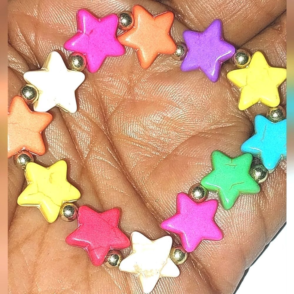 Rainbow Colorful Star Bracelet For Kids And Adults - Picture 8 of 9